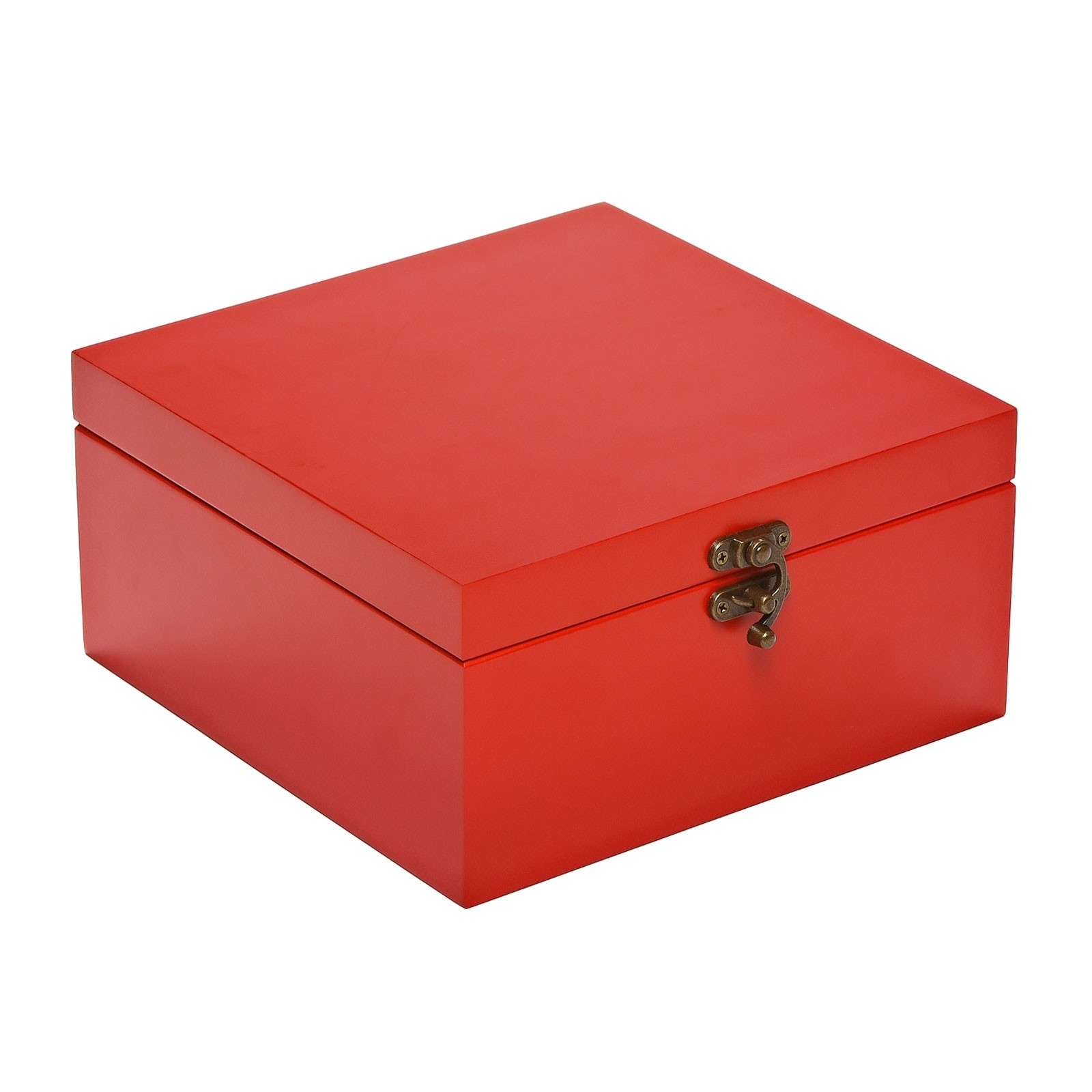 red & white painted boxes & gifts