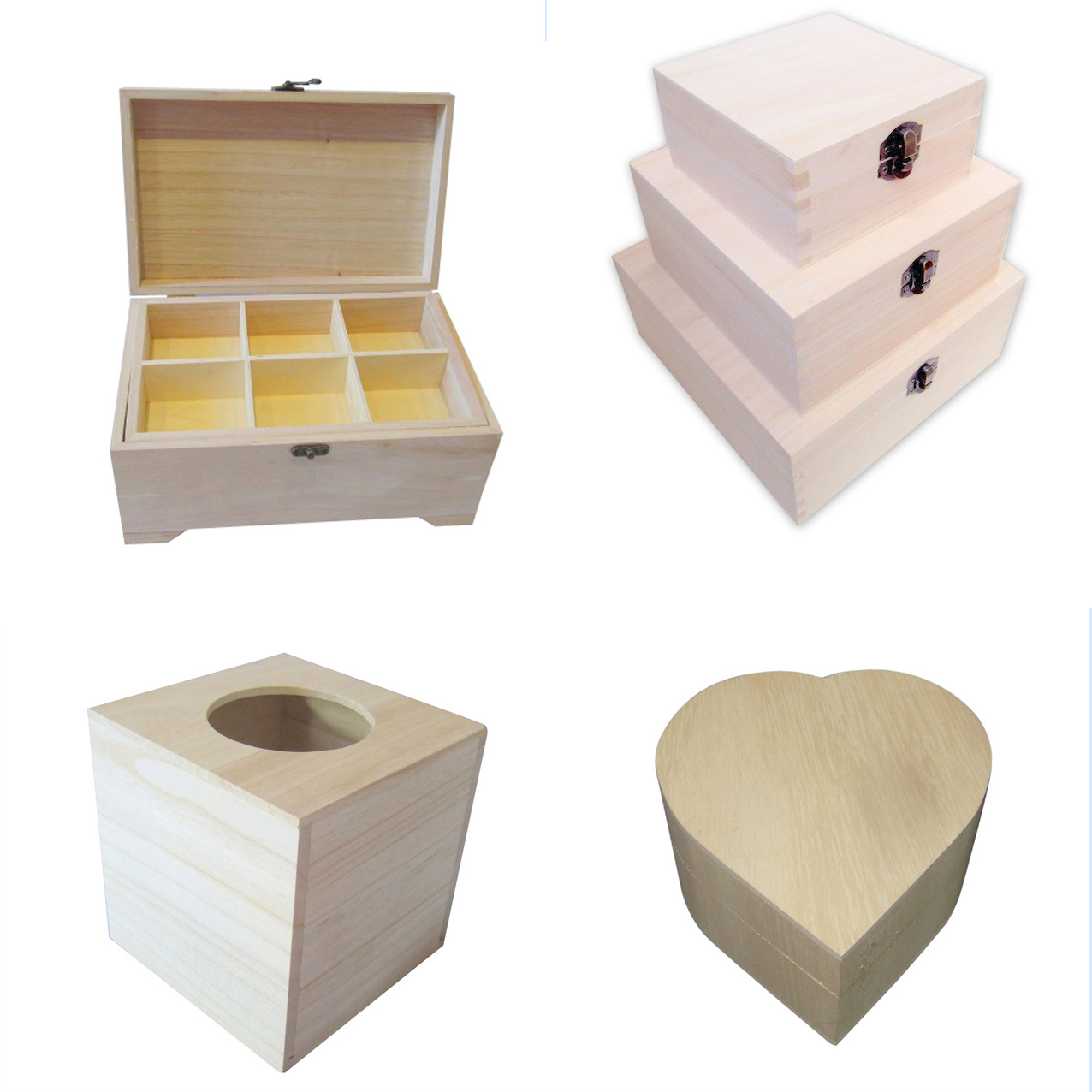 wooden craft boxes wholesale