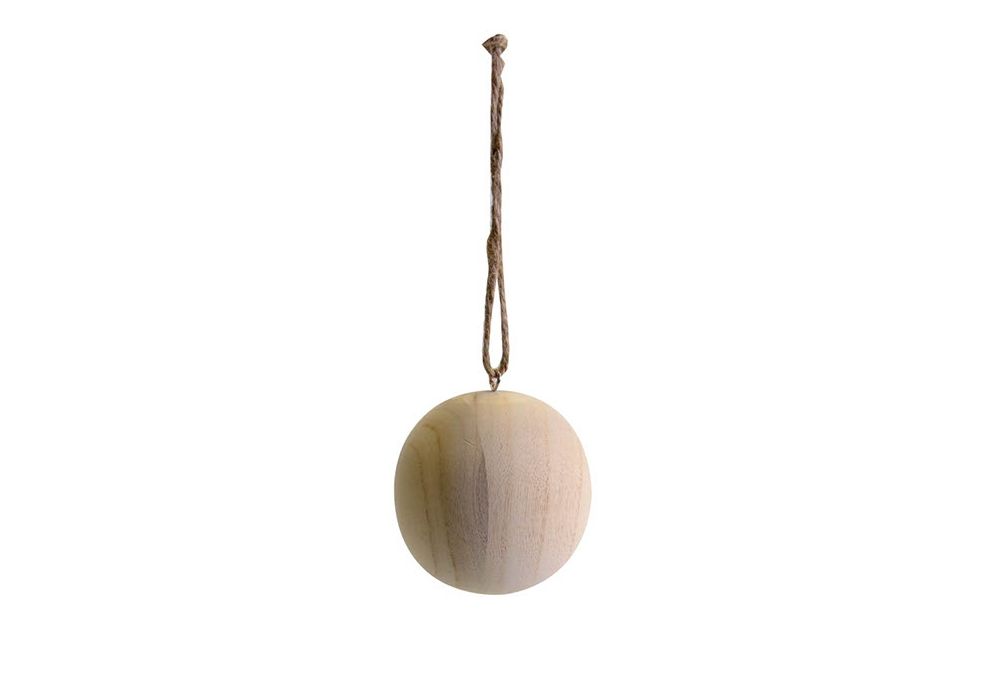 Deluxe Wooden Bauble 8cm | The Wooden Box Mill