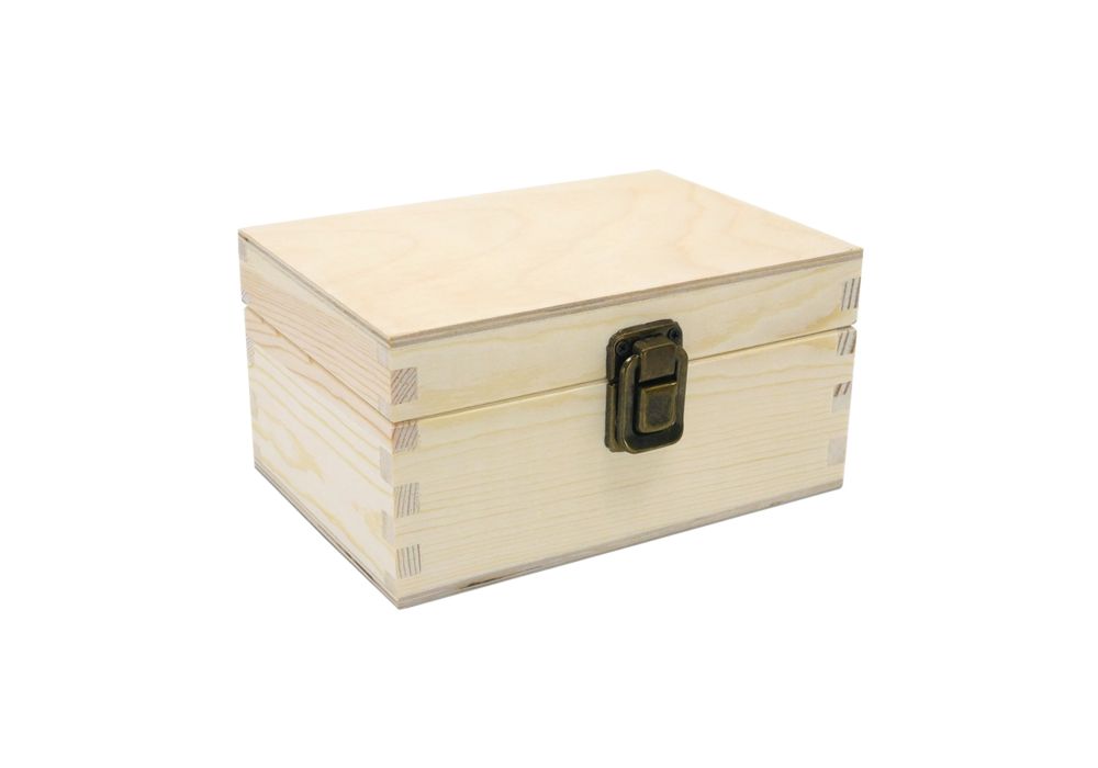 16cm LUXURY PINE Deep Rectangular Box - WBM3009 | The Wooden Box Mill