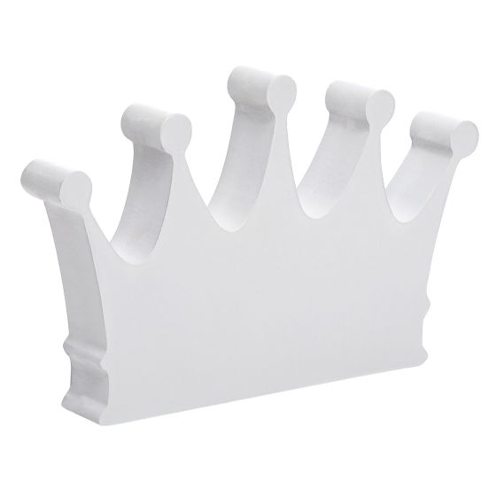 16cm White Freestanding Crown - WBM0172