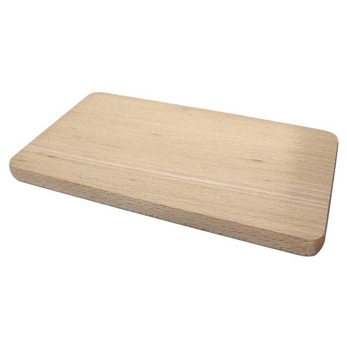 24cm x 14cm Plain Rectangular Wooden Beech Blank Plaque, Plinth, Chopping  Board