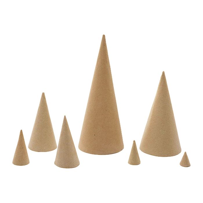 Papier Mache 5 Cone Geometrical Shape