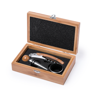 Bamboo Wine Lovers 3-Piece Tool Gift Set